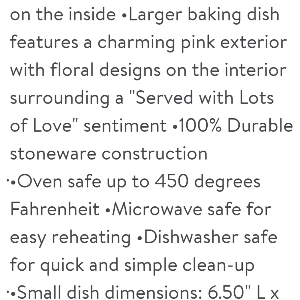 ❤️ New Pioneer Woman 2-Piece Ceramic Heart Shaped Baking Dish - Picture 7 of 9